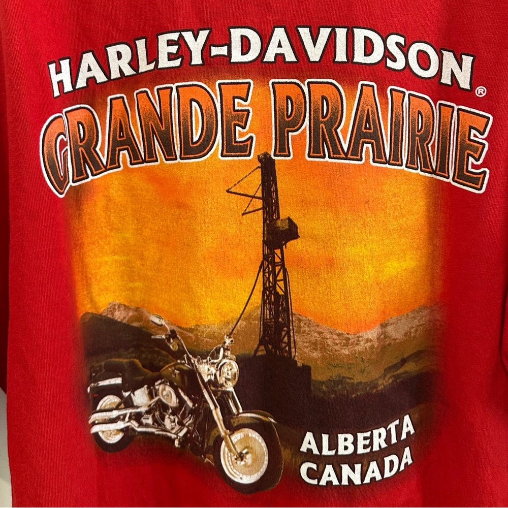 Harley-Davidson Red Alberta Graphic Tee Men’s XL